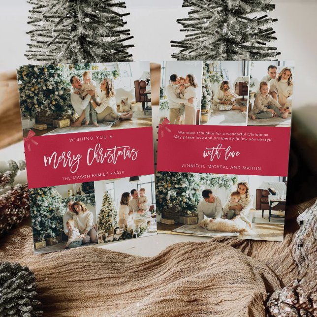 Natal minimalista com Cartão com fotos (Criador carregado)