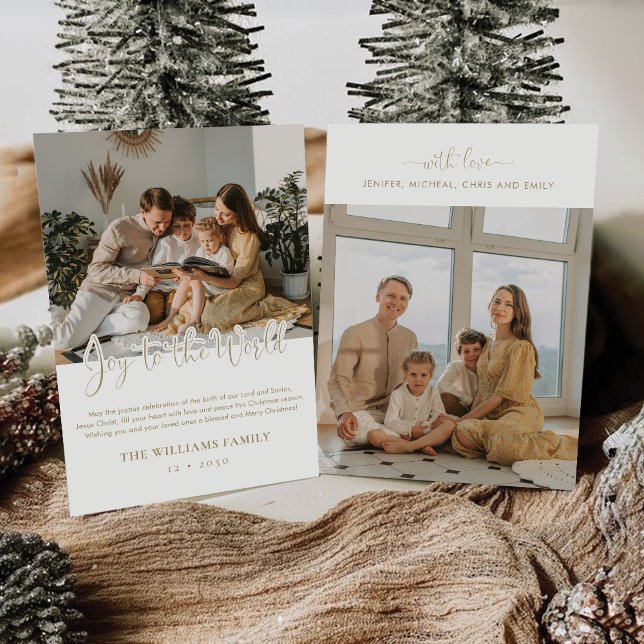 Natal minimalista com Cartão com fotos (Criador carregado)