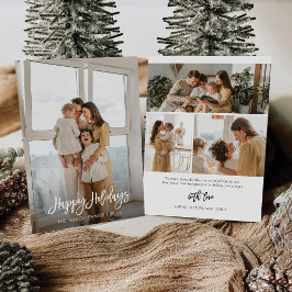 Natal Minimalista com Cartão de Foto