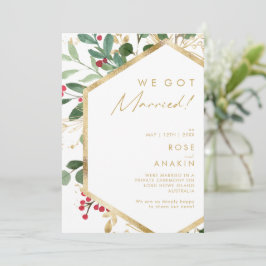 Natal moderno | Anúncio de Elopemento em Branco