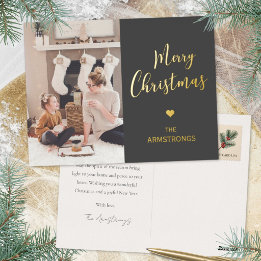 Natal Moderno com Grafite e Dourado em Foto