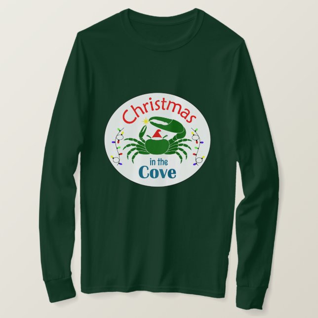 Natal na Enseada Camisa Longa (escolha uma cor) (Frente do Design)