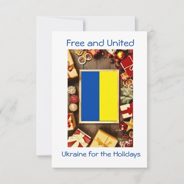 Natal na Ucrânia, cartão de Natal (Frente)