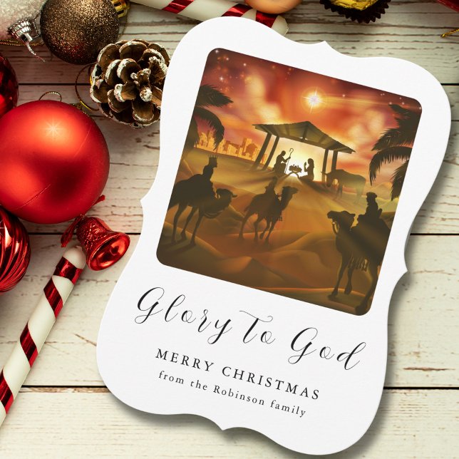 Natal Natividade Cena Glória a Deus (Criador carregado)