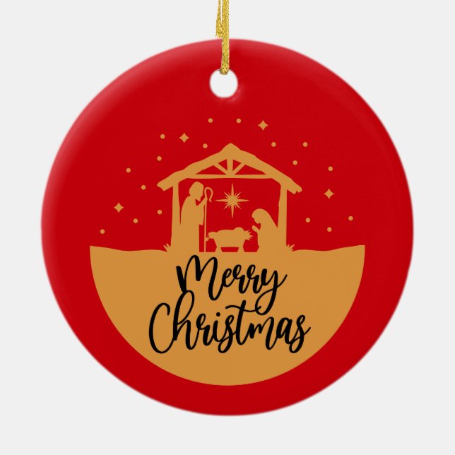 Natal Natividade - Enfeites de natal (Traseira)