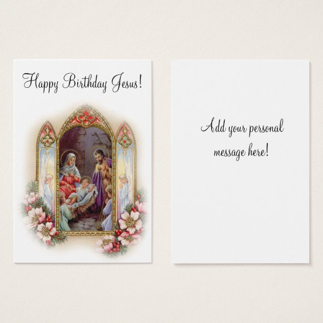 Natal Natividade Jesus Mary Joseph (Frente & Verso)