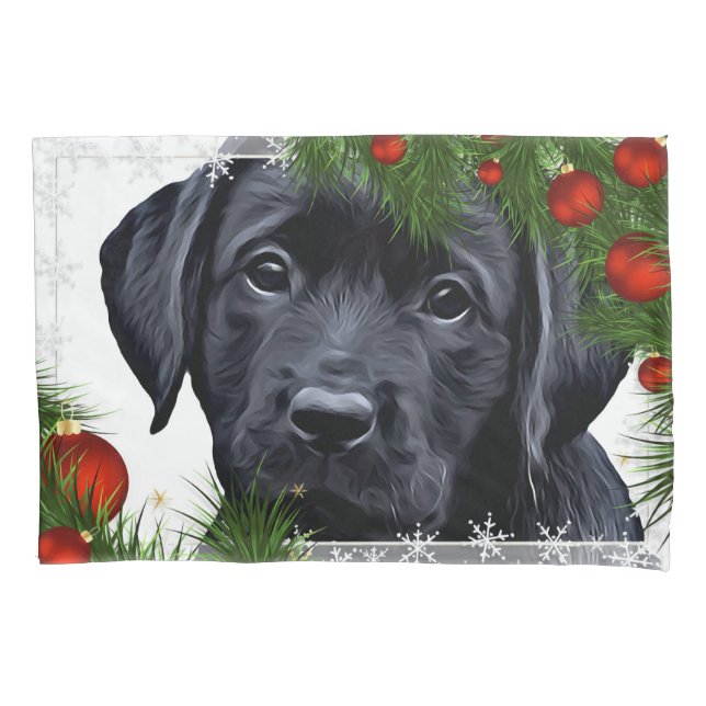Natal no Black Lab - Cachorro Cachorro Puppy Labra (Frente)