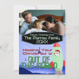 Natal No Cartão com fotos Espacial