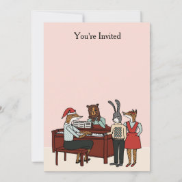 Natal no convite do piano