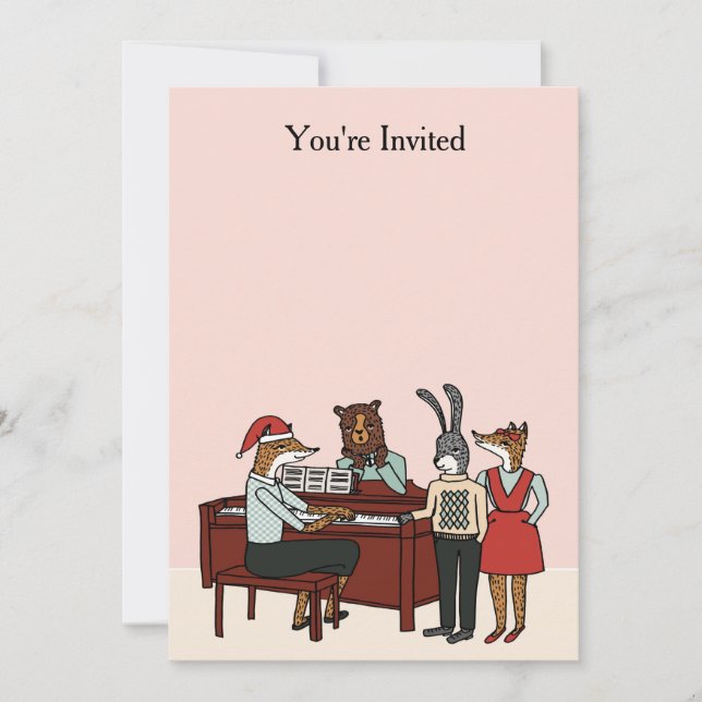 Natal no convite do piano (Frente)