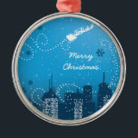 Natal no ornamento personalizado da cidade<br><div class="desc">Natal no ornamento da cidade.</div>