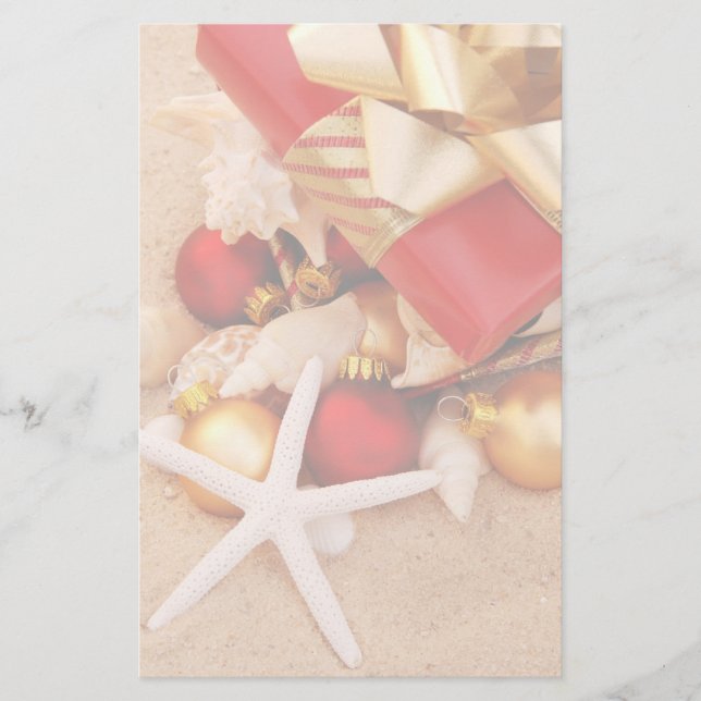 Natal nos artigos de papelaria da praia (Frente)