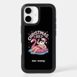 Natal nos Papais noeis de julho Flamingo Funny Sum