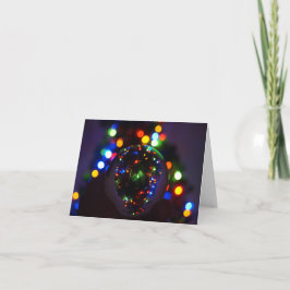 Natal num cartão de Natal dobrado em Crystal Ball
