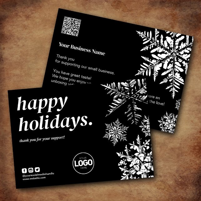 Natal - Obrigado - Cartão de Encomenda Comercial N (Criador carregado)