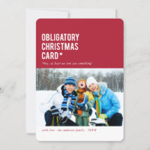 Natal obrigatório... Cartão com fotos Feriado Engr