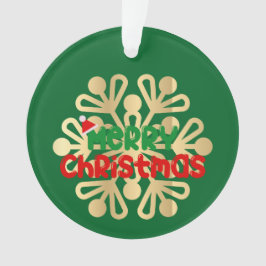 Natal, ornamentos com floco de neve 02