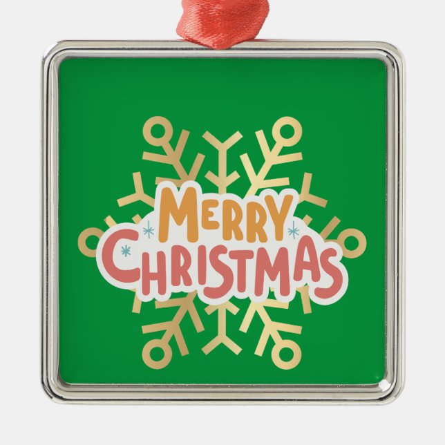 Natal, ornamentos com floco de neve 03 (Frente)