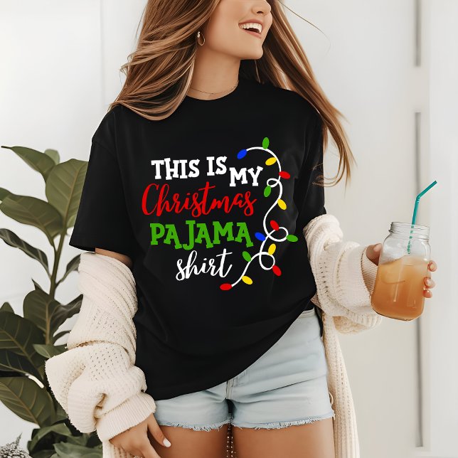 Natal Pajama Camisa Festas de Luzes Festivas (Criador carregado)