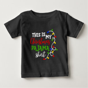 Natal Pajama Camisa Festas de Luzes Festivas