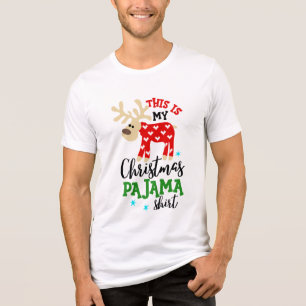 Natal Pajama Camisa Festiva