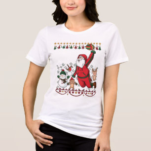Natal Papai Noel Volei Boneco de Neve Rena