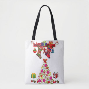 Natal para a bolsa de tote