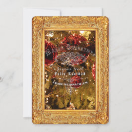 Natal para o Ouro de luxo - Cartão de Convite