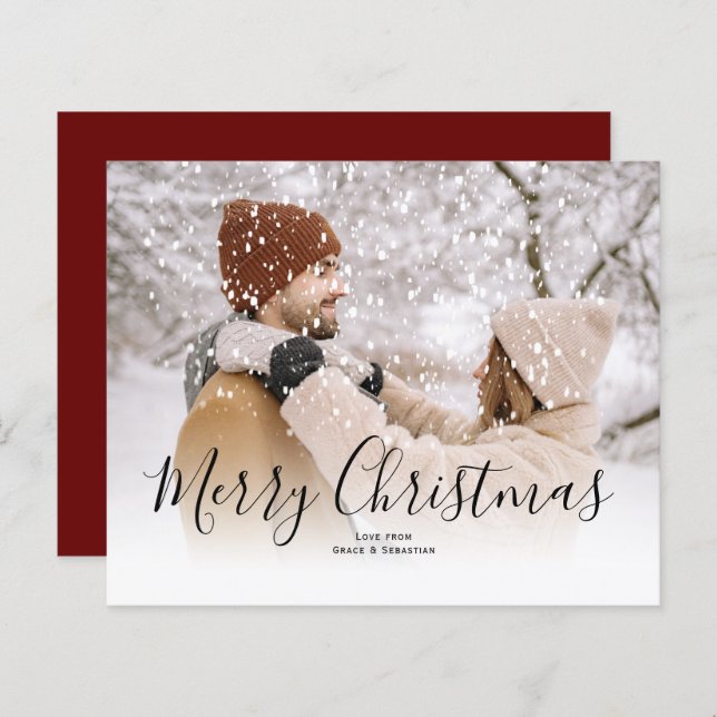 Natal para Sobreposição de Neve BUDGET (Frente/Verso)