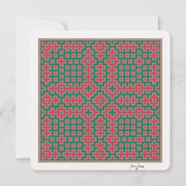 Natal Pensado, Hitomezashi inspirou Azulejo (Frente)