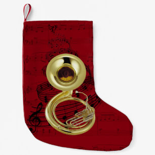 Natal Pequena Meia de marcha da música do Sousaphone (tuba)