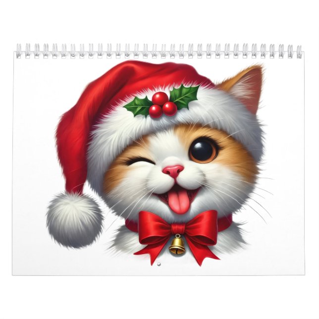 Natal Perfeito dos Gatos: Calendário de Gatos 2026 (Capa)