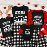 Natal Personalizado da Família Cristã da Natividad<br><div class="desc">Celebrar o verdadeiro significado do Natal com a Camisa Tripla de Natal da Família Cristã Personalizada da Natividade. Esta camisa festiva apresenta uma cena nativa perfeitamente concebida, simbolizando o nascimento do Cristo, e pode ser personalizada com os nomes da sua família para um toque especial de férias. Disponível tanto no...</div>