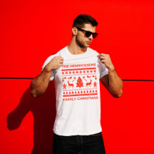 Natal Personalizado da Família de Estilos Feios