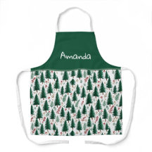 Natal Personalizado do Padrão de Florestas Fir Mod