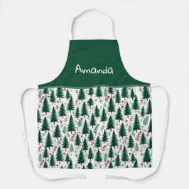 Natal Personalizado do Padrão de Florestas Fir Mod