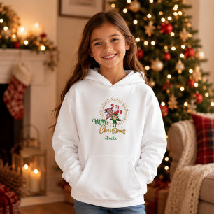 Natal Personalizado Feliz com Papai Noel e Elfos
