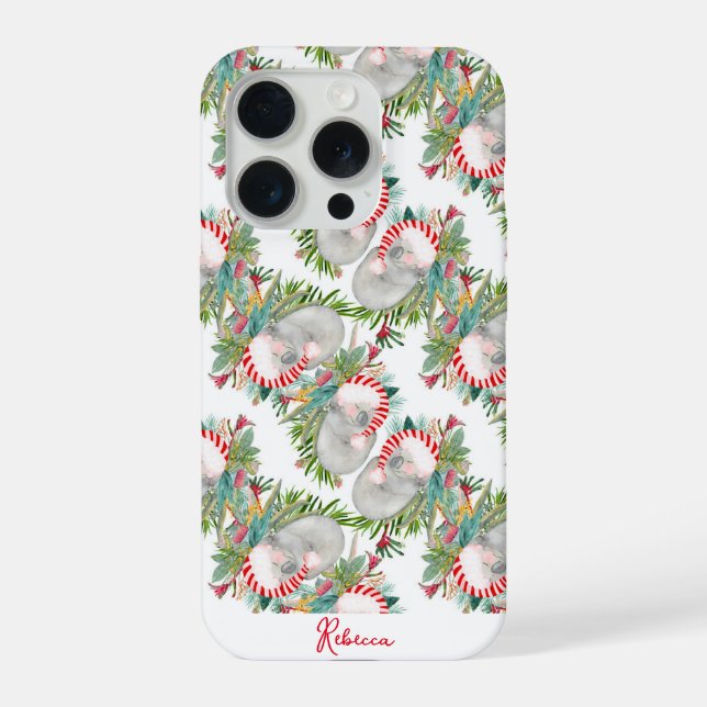 Natal Personalizado Koala Branco (Verso)
