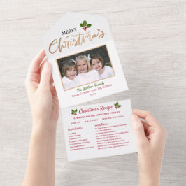 Natal - Recipiente Clássico de Cartão de Natal