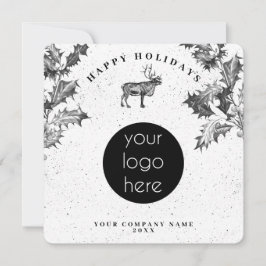Natal Rustic Black White Holidy Business