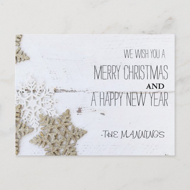 NATAL RÚSTICO DO MERCADO | CARTÃO POSTAL DE FOTO D (Frente)