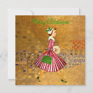 Natal Senhora Vintage Dourada  