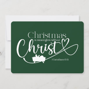 NATAL SIGNIFICATIVO SEM Cartão de Feriado de CRIST