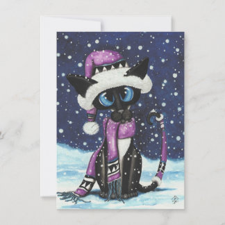 Natal Snow Siamese Cat Winter