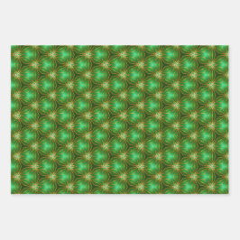 Natal verde e Dourado e ensombrado