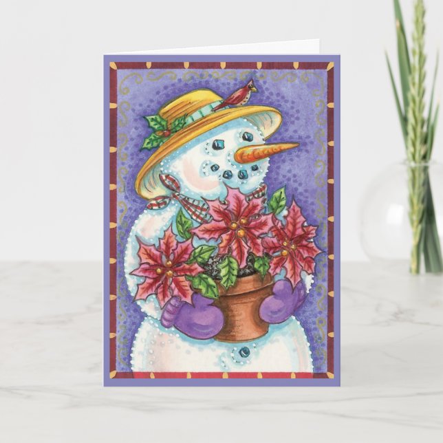 Natal Vintage, Cartões Fáceis de Personalizar (Frente)