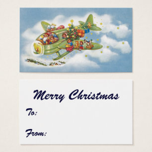 Natal vintage, Papai Noel que voa um avião