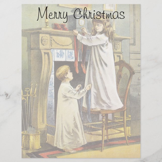 Natal vitoriano, refeitórios de Natal para criança (Frente)