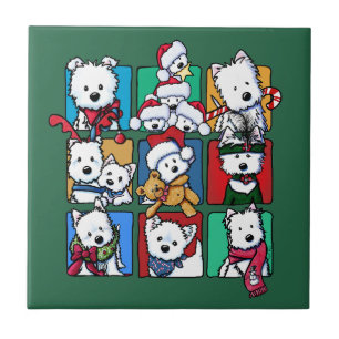 Natal Westie Estilo KiniArt