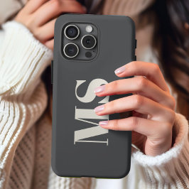 Natas e cinzas iniciais monogramas